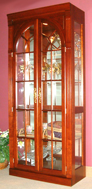 solid cherry furniture curio cabinet