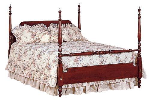 cherry medium post bed bedroom furniture made in the USA