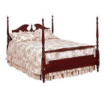 solid cherry medium poster bed