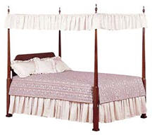 solid cherry pencil post bed