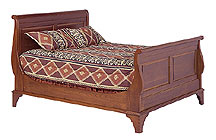 cherry sleigh beds