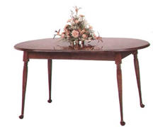 solid cherry tables oval
