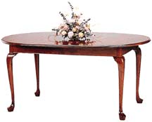 solid cherry tables oval