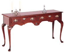 solid cherry furniture sofa table