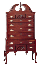 solid cherry furniture highboy