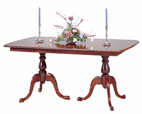 Cherry Pedestal Dining Table Made in the America